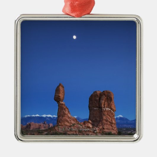 Balanced Rock Metalen Ornament (Voorkant)