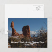 Balanced Rock, Moab UT Briefkaart (Voorkant / Achterkant)