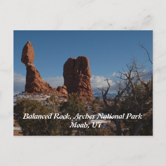 Balanced Rock, Moab UT Briefkaart (Voorkant)