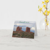 Balanced Rock Pensando en ti (Denken aan jou) Kaart (Gele Bloem)