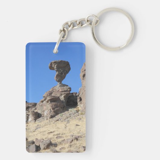 Balanced Rock Photo Sleutelhanger (achterkant)