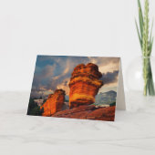Balanced Rock, Shiprock, Blank Inside Greeting Kaart (Voorkant)