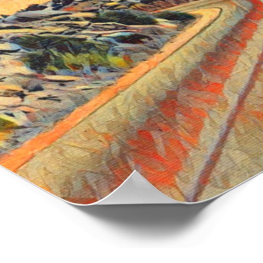 Balanced Rock Tijeras Canyon Poster (Hoek)