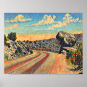 Balanced Rock Tijeras Canyon Poster (Voorkant)