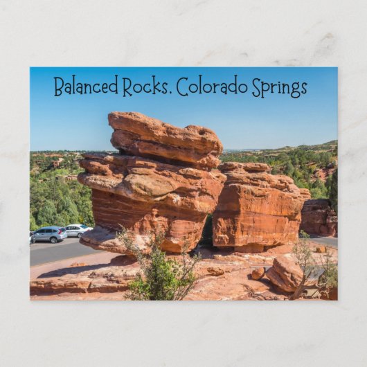 Balanced Rocks, Colorado Springs, Colorado Briefkaart (Voorkant)