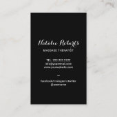 Balanced Rocks Massage Therapy Hands Health Spa Visitekaartje (Achterkant)