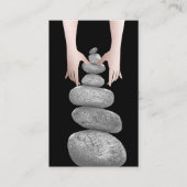 Balanced Rocks Massage Therapy Hands Health Spa Visitekaartje (Voorkant)