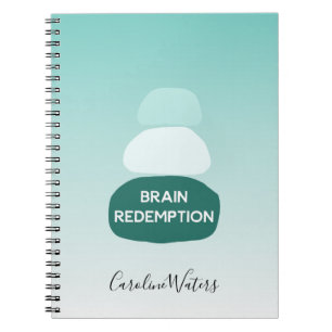 Balanced Zen Stones Brain Injury Recovery-metafoor Notitieboek