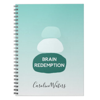 Balanced Zen Stones Brain Injury Recovery-metafoor Notitieboek