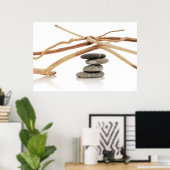 Balanceerpels en driftwood poster (Thuiskantoor)
