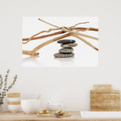Balanceerpels en driftwood poster (Keuken)