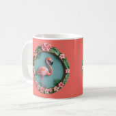 balancerende flamingo koffiemok (Voorkant links)
