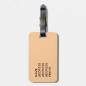 Balancerende Giraffe Bagagelabel (Achterkant verticaal)