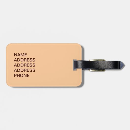 Balancerende Giraffe Bagagelabel (Achterkant horizontaal)