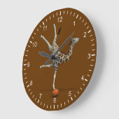 Balancerende Giraffe Grote Klok (Hoek)