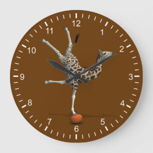 Balancerende Giraffe Grote Klok
