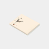 Balancerende Giraffe Post-it® Notes (Schuin)
