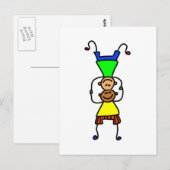 Balancerende Kinderen Briefkaart (Voorkant / Achterkant)