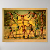 Balancing Acrobat Circus Poster (Voorkant)