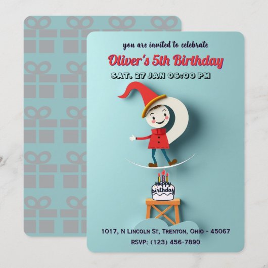 Balancing Act Verjaardag gepersonaliseerd Kaart (Voorkant / Achterkant)