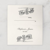 Balancing Olifanten Seesaw Place Escort Kaart Ivoo Plaatskaartje (Buitenkant ongevouwen)