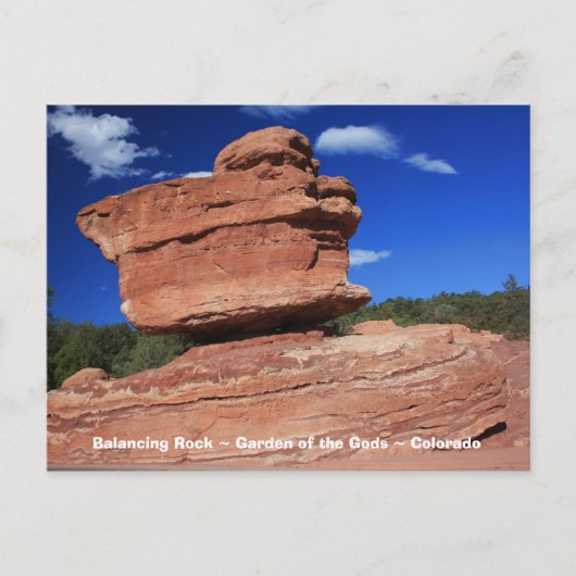 Balancing Rock ~ Colorado Briefkaart (Voorkant)