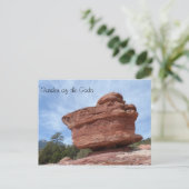 Balancing Rock- Garden of the Gods Briefkaart (Staand voorkant)
