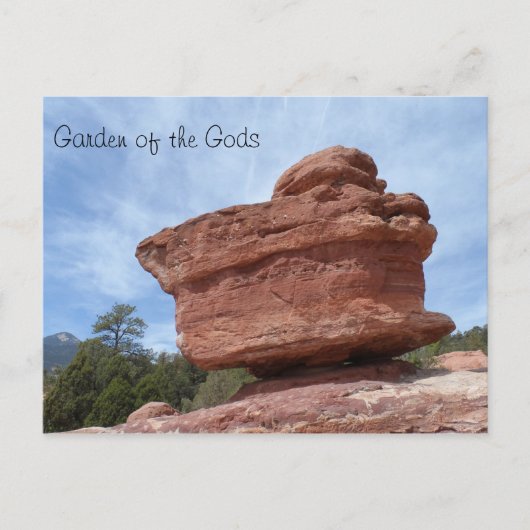 Balancing Rock- Garden of the Gods Briefkaart (Voorkant)