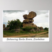 Balancing Rocks Ruwa Zimbabwe Poster (Voorkant)