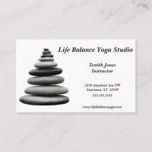 Balancing Rocks Yoga Spa Holistische Zelfzorg Visitekaartje