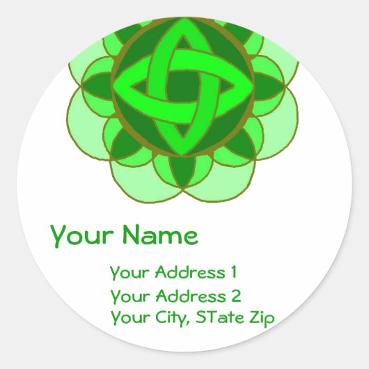 "Balancing the Heart Chakra" Address Label (Voorkant)