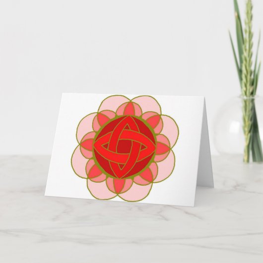 "Balancing the Root Chakra" Note Card Kaart (Voorkant)