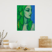 Balanis, Dryad Forest Goddess Spirit Fantasy Art Poster (Keuken)