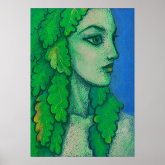 Balanis, Dryad Forest Goddess Spirit Fantasy Art Poster (Voorkant)