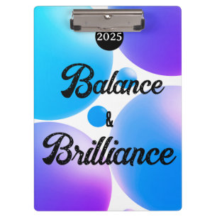 BALANS en BRILLIANCE spiraal Notitieboek Klembord