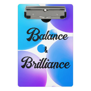 BALANS en BRILLIANCE spiraal Notitieboek Mini Klembord