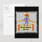 Balans en liefde voor grijs briefkaart (Voorkant / Achterkant)