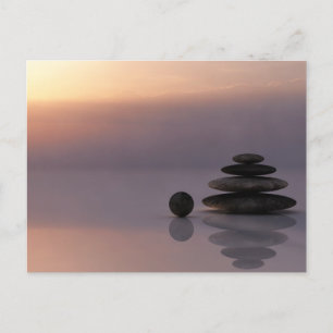 Balans en Meditation Cairn Briefkaart