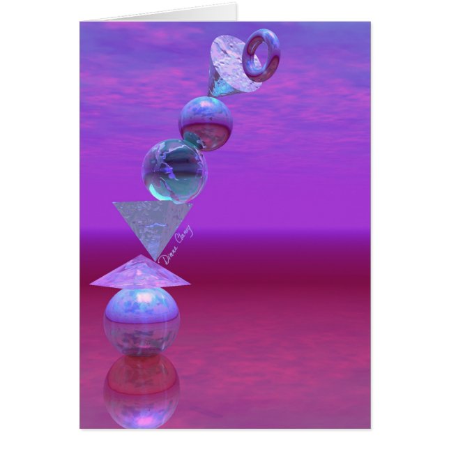 Balans - Fuchsia en Violet equilibrium (Voorkant)