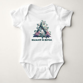 Balans in Bloom – Geometrische Crystal & Floral Ba Romper
