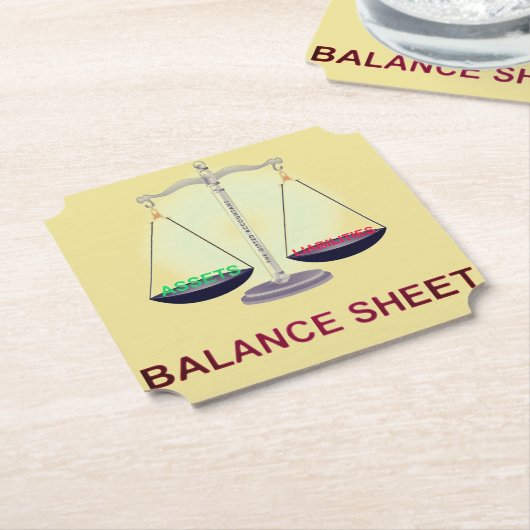 "BALANS" KARTONNEN ONDERZETTERS (Gekanteld)