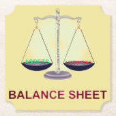 "BALANS" KARTONNEN ONDERZETTERS (Voorkant)