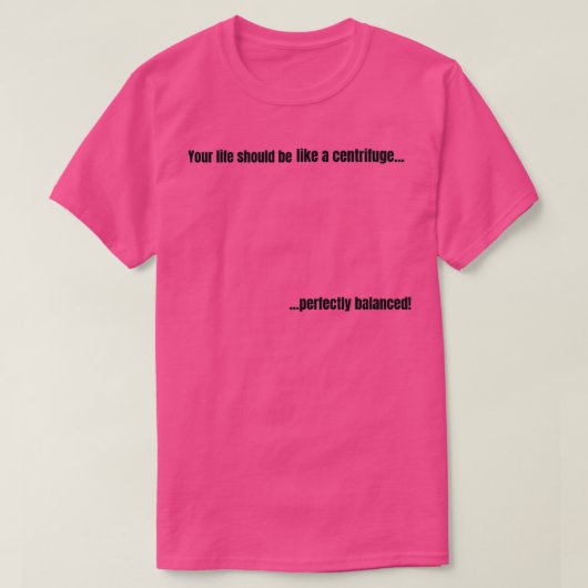 Balans levenswetenschappen t-shirt (Design voorkant)
