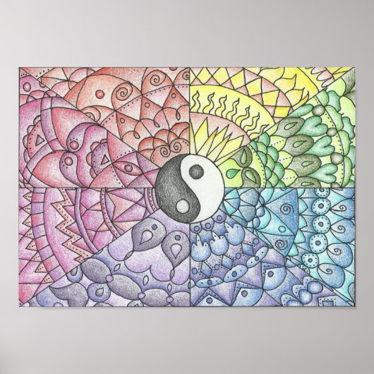 Balans Mandala Poster (Voorkant)