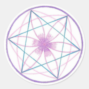 Balans Mandala Ronde Sticker