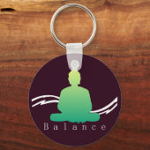 "Balans" mooie Boeddha. Sleutelhanger (Voorkant)