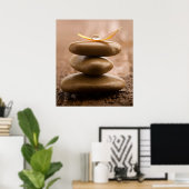 Balans poster/canvas poster (Thuiskantoor)