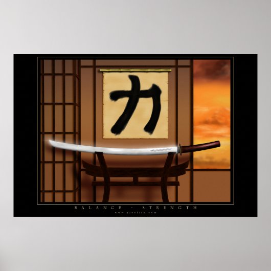 Balans - Sterkte Poster (Voorkant)