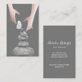 Balans Stones Butterfly Healing Hands Health Spa Visitekaartje (Voorkant / Achterkant)