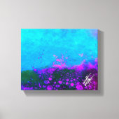 Balans Turquoise Paars Abstract Canvas Afdruk (Voorkant)